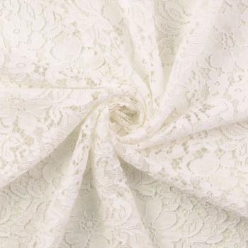 Spitze mit Bogenkante weiß